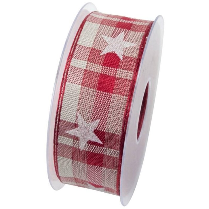 NASTRO SCOZZESE MM40X15MT RED